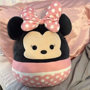 Disney Minnie Mouse Pink and Black Minnie Mouse Plush Pillow